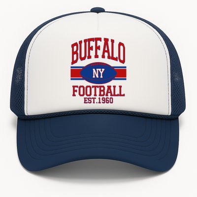 Buffalo New York Football Classic Logo Fan Trucker Hat