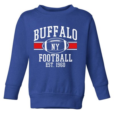 Buffalo NY Football EST 1960 Toddler Sweatshirt