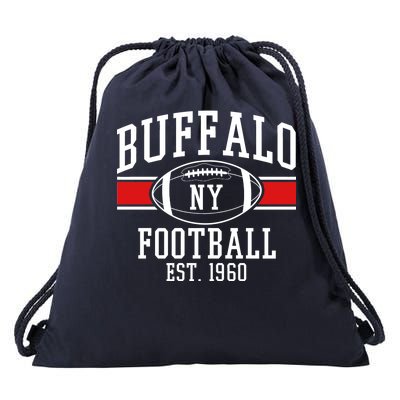 Buffalo NY Football EST 1960 Drawstring Bag