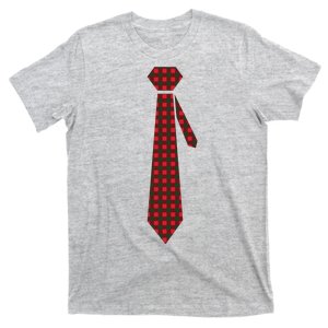 Buffalo Plaid Christmas Tie T-Shirt