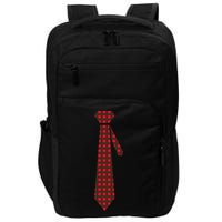 Buffalo Plaid Christmas Tie Impact Tech Backpack