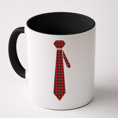 Buffalo Plaid Christmas Tie Mug