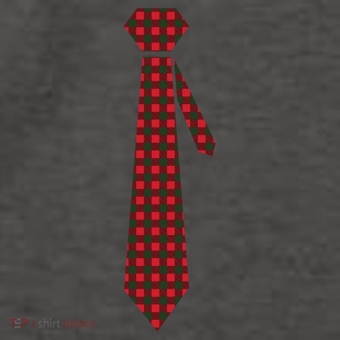 Buffalo Plaid Christmas Tie Vector Backpack
