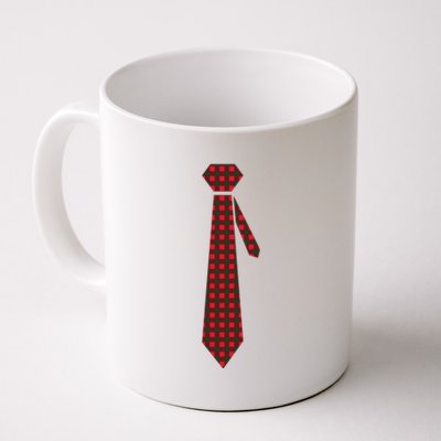 Buffalo Plaid Christmas Tie Coffee Mug