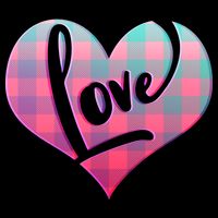 Buffalo Plaid Love Heart Valentines Day Ladies Essential Flowy Tank