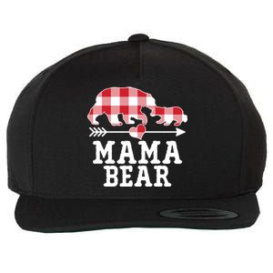 Buffalo Plaid Mama Bear Wool Snapback Cap