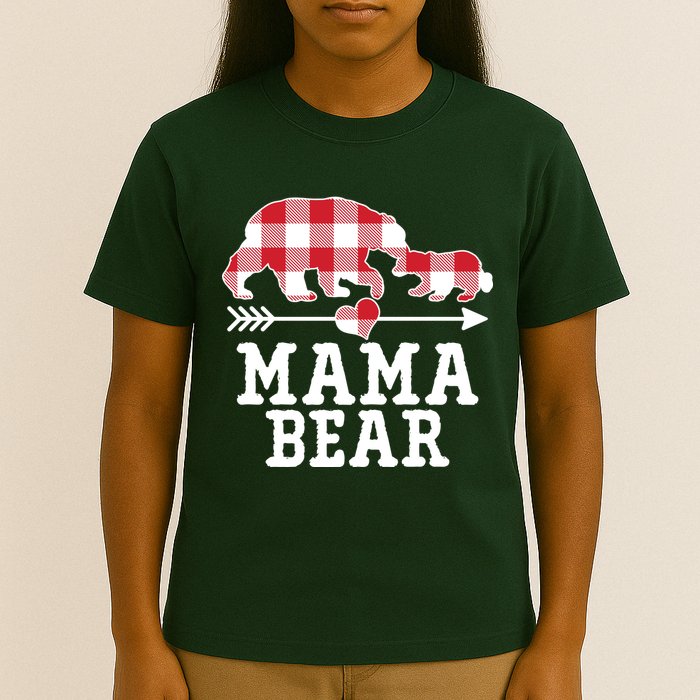 Buffalo Plaid Mama Bear T-Shirt