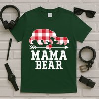 Buffalo Plaid Mama Bear T-Shirt