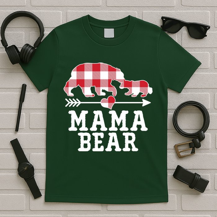 Buffalo Plaid Mama Bear T-Shirt