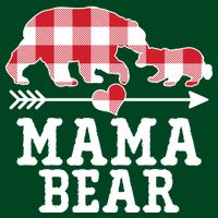 Buffalo Plaid Mama Bear T-Shirt