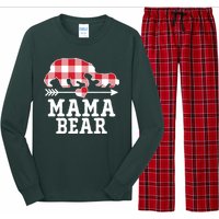 Buffalo Plaid Mama Bear Long Sleeve Pajama Set