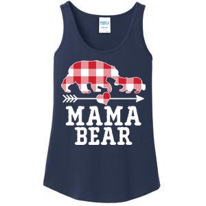 Buffalo Plaid Mama Bear Ladies Essential Tank