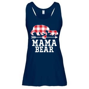 Buffalo Plaid Mama Bear Ladies Essential Flowy Tank