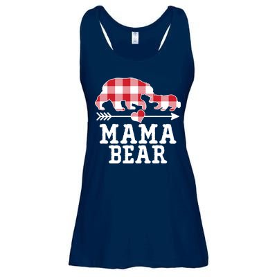 Buffalo Plaid Mama Bear Ladies Essential Flowy Tank