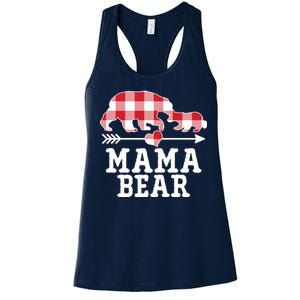 Buffalo Plaid Mama Bear Women's Racerback Tank