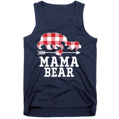 Buffalo Plaid Mama Bear Tank Top