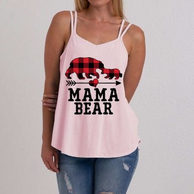 Buffalo Plaid Mama Bear Women's Strappy Tank