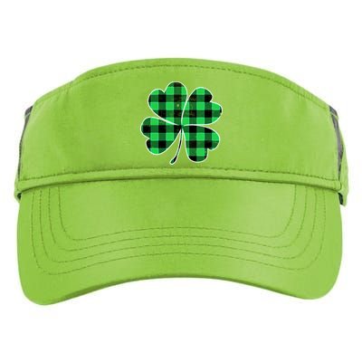 Buffalo Plaid Vintage Clover Adult Drive Performance Visor