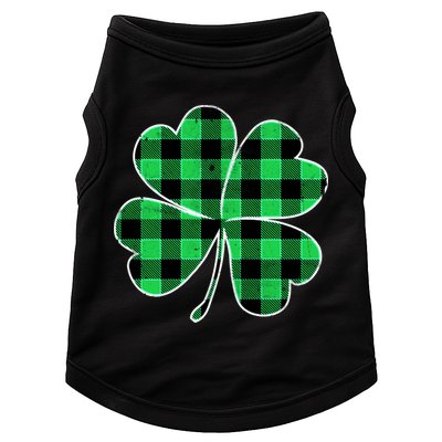 Buffalo Plaid Vintage Clover Doggie Tank