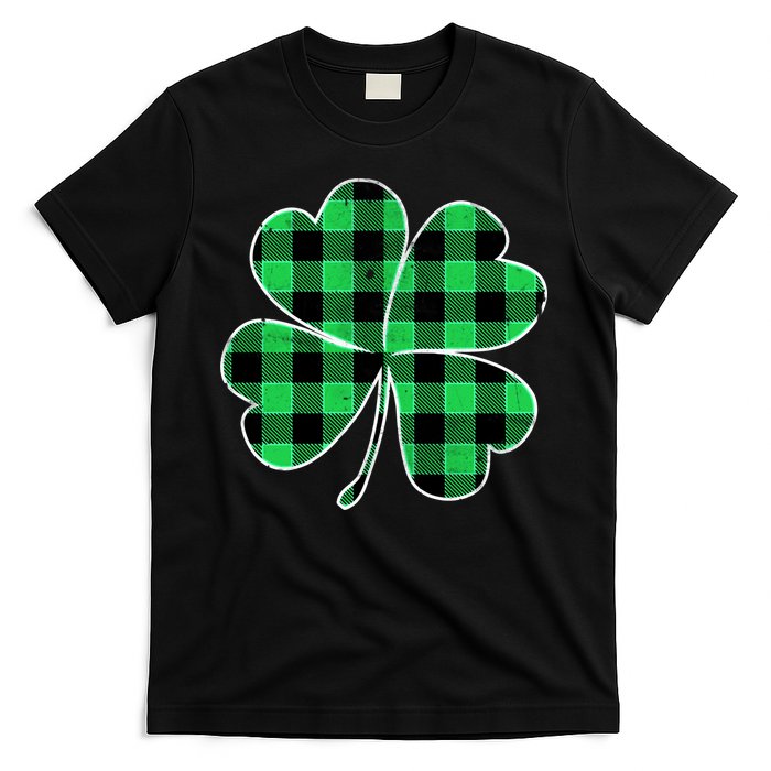 Buffalo Plaid Vintage Clover T-Shirt