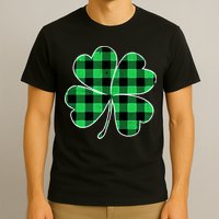 Buffalo Plaid Vintage Clover T-Shirt