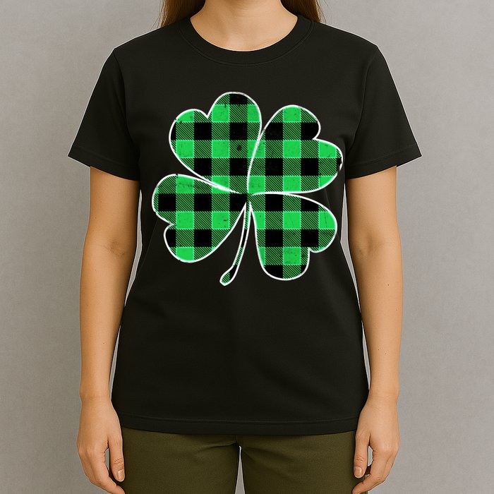 Buffalo Plaid Vintage Clover T-Shirt