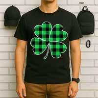 Buffalo Plaid Vintage Clover T-Shirt