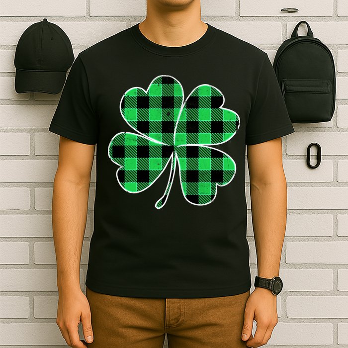 Buffalo Plaid Vintage Clover T-Shirt