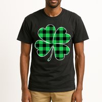 Buffalo Plaid Vintage Clover Tall T-Shirt