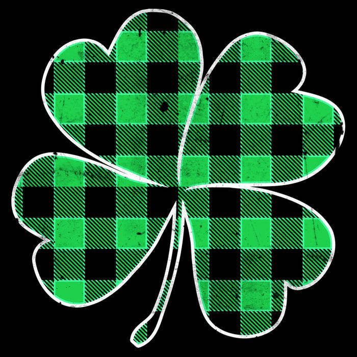Buffalo Plaid Vintage Clover Tall T-Shirt