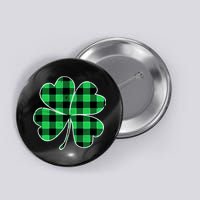 Buffalo Plaid Vintage Clover Button