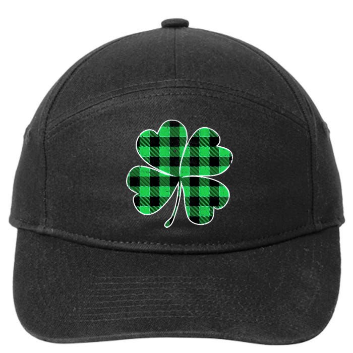 Buffalo Plaid Vintage Clover 7-Panel Snapback Hat