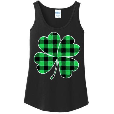 Buffalo Plaid Vintage Clover Ladies Essential Tank