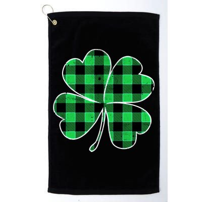 Buffalo Plaid Vintage Clover Golf Towel