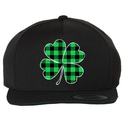 Buffalo Plaid Vintage Clover Wool Snapback Cap