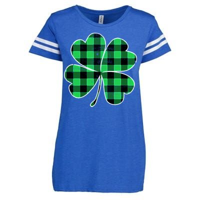 Buffalo Plaid Vintage Clover Enza Ladies Jersey Football T-Shirt