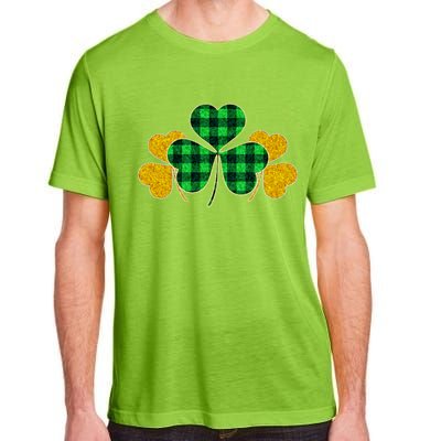 Buffalo Shamrock Plaid Irish Clovers Adult ChromaSoft Performance T-Shirt