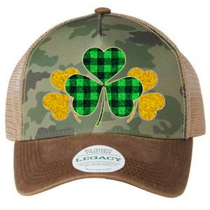 Buffalo Shamrock Plaid Irish Clovers Legacy Tie Dye Trucker Hat