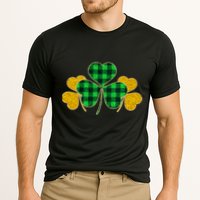Buffalo Shamrock Plaid Irish Clovers Cooling Performance Crew T-Shirt