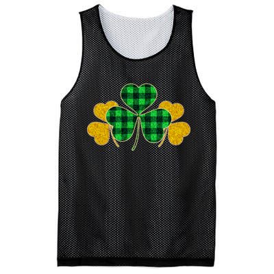 Buffalo Shamrock Plaid Irish Clovers Mesh Reversible Basketball Jersey Tank