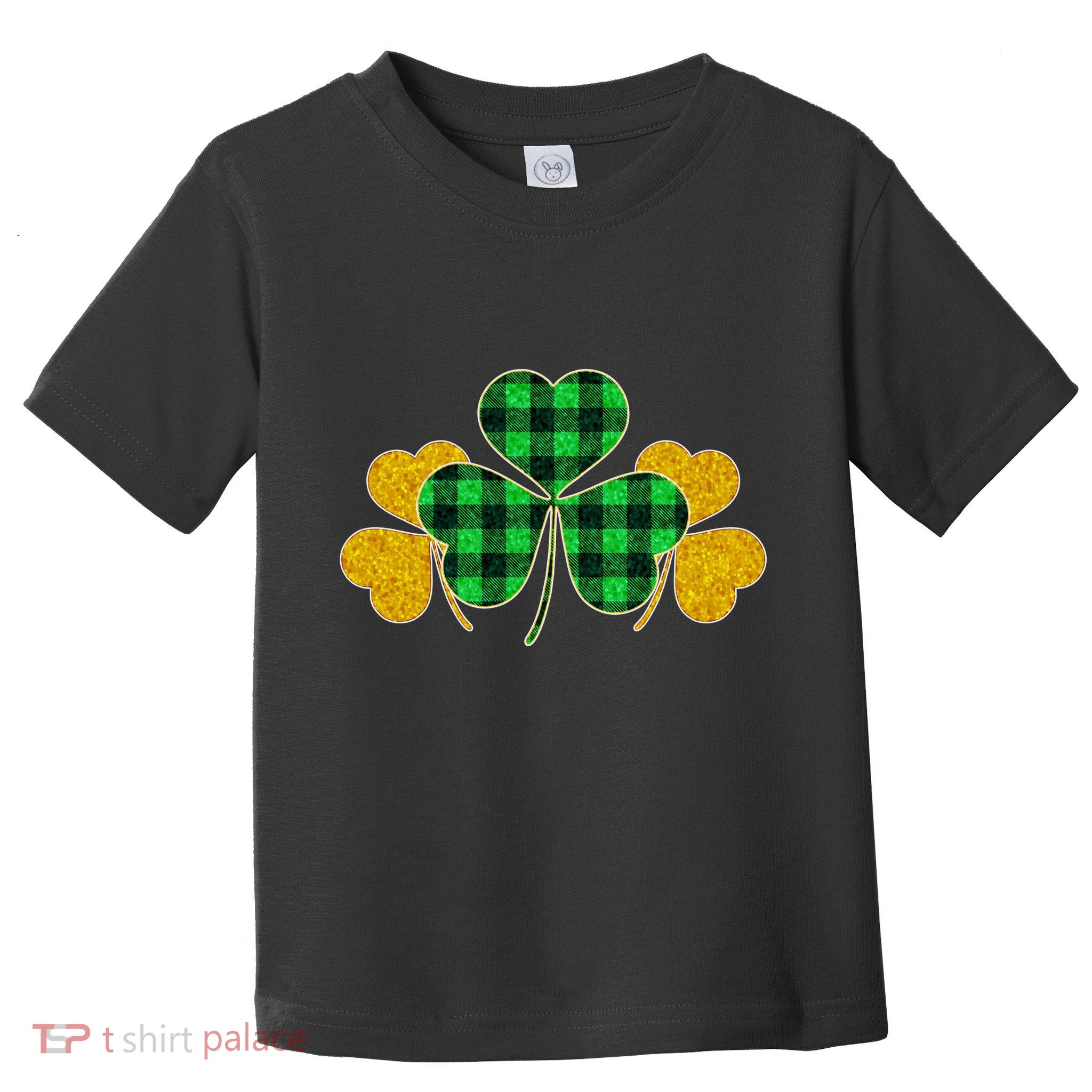 Buffalo Shamrock Plaid Irish Clovers Toddler T-Shirt