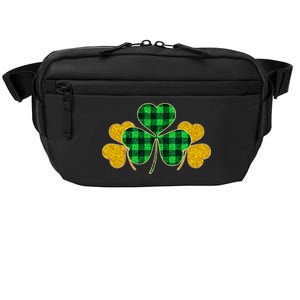 Buffalo Shamrock Plaid Irish Clovers Crossbody Pack