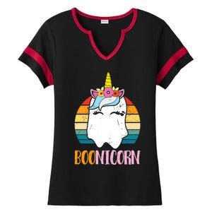 Boonicorn Unicorn Ghost Happy Halloween Costumes Meaningful Gift Ladies Halftime Notch Neck Tee