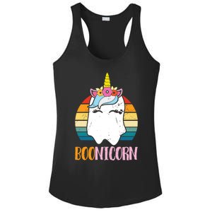 Boonicorn Unicorn Ghost Happy Halloween Costumes Meaningful Gift Ladies PosiCharge Competitor Racerback Tank