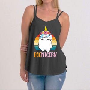 Boonicorn Unicorn Ghost Happy Halloween Costumes Meaningful Gift Women's Strappy Tank