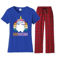 Boonicorn Unicorn Ghost Happy Halloween Costumes Meaningful Gift Women's Flannel Pajama Set