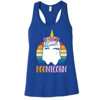 Boonicorn Unicorn Ghost Happy Halloween Costumes Meaningful Gift Women's Racerback Tank