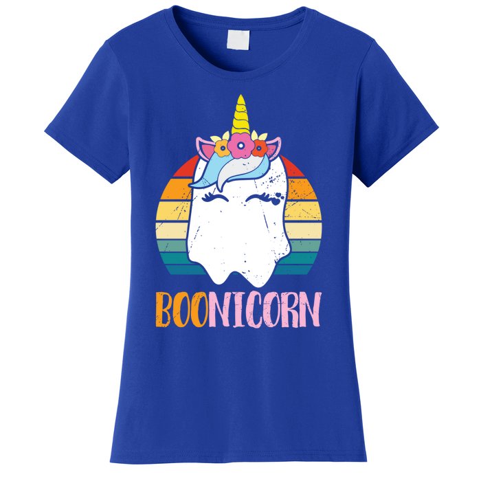 Boonicorn Unicorn Ghost Happy Halloween Costumes Meaningful Gift Women's T-Shirt