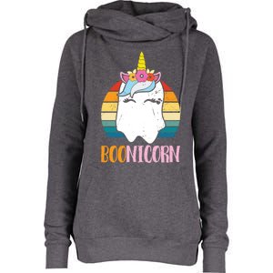 Boonicorn Unicorn Ghost Happy Halloween Costumes Meaningful Gift Womens Funnel Neck Pullover Hood