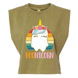 Boonicorn Unicorn Ghost Happy Halloween Costumes Meaningful Gift Garment-Dyed Women's Muscle Tee